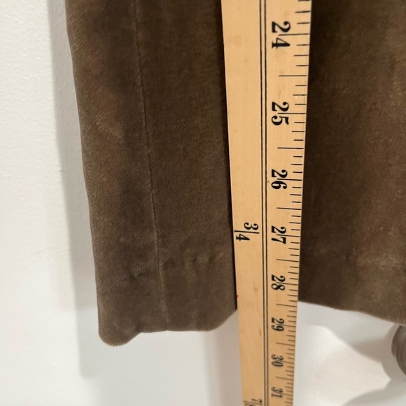 Theory Brown Velvet Low Rise Pants Sz. 6 - Picture 6 of 6